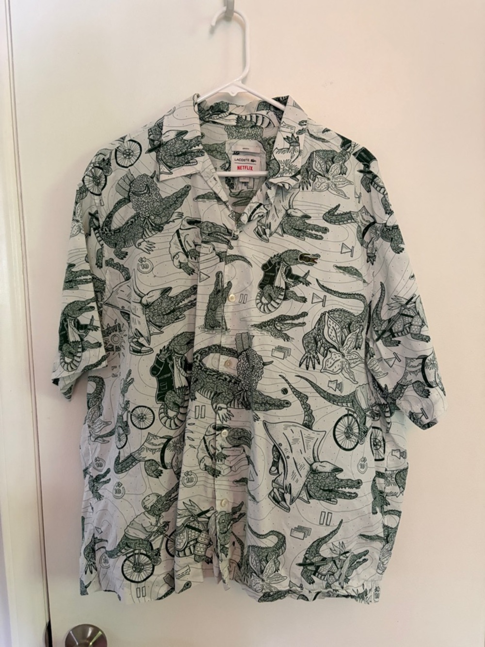 Lacoste X Netflix Crocodile Shirt XL